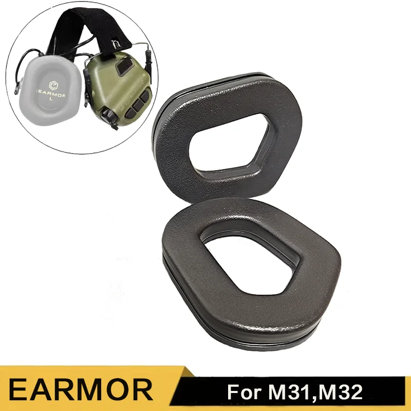 EARMOR 전술 헤드폰 이어 패드, 실리콘 이어 패드, M31, M32, M32SE, 헤드폰 액세서리용