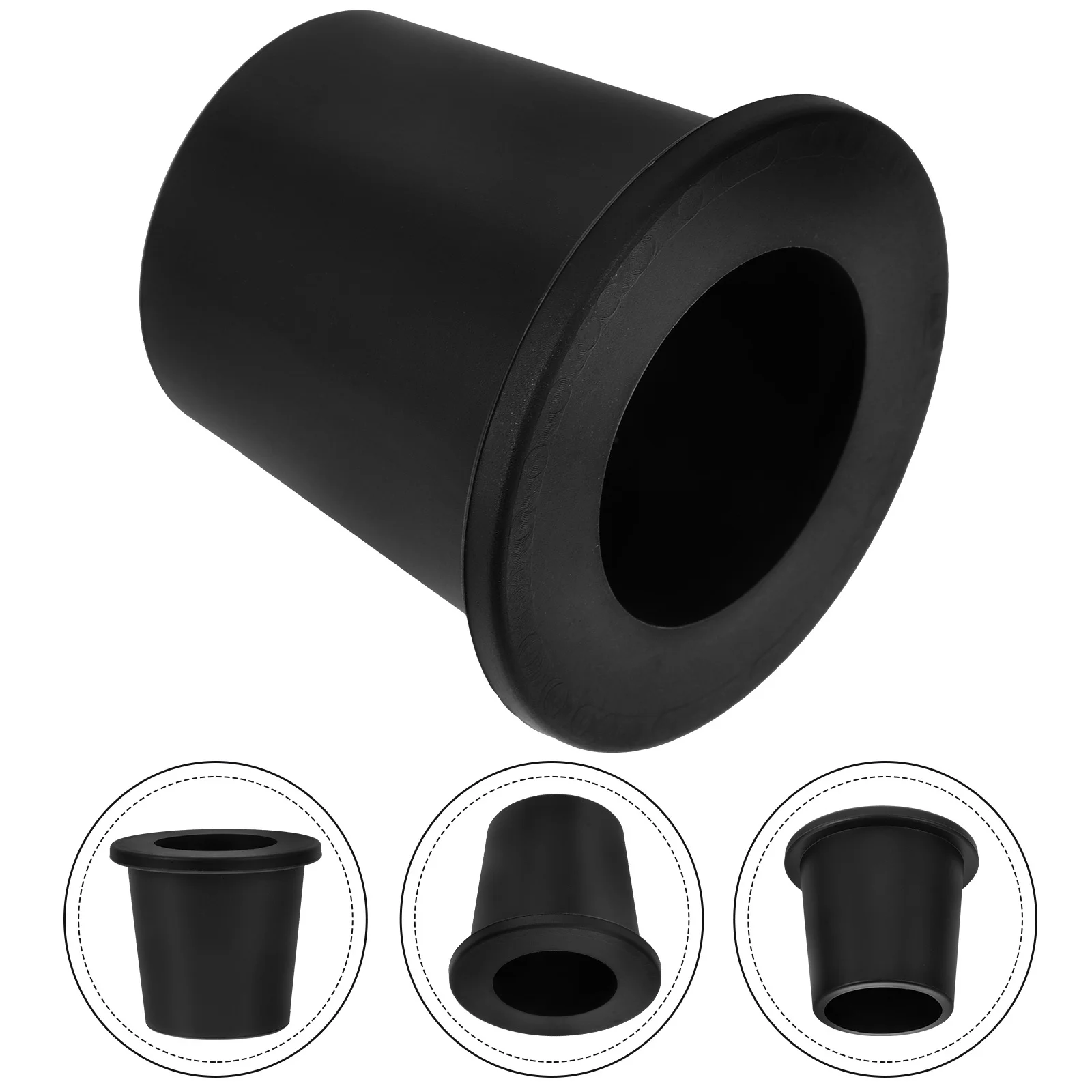 

1pcs Black Disc Connector Sturdy Shower Drain Gasket Reusable Drain Hose Adapter For Bathroom Tub Drainage System Accessory