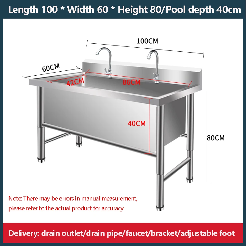 Comercial Floor Standing Máquina de lavar louça, Kitchen Sink, Adequado para Cafetarias Escolares Hotéis e Restaurantes