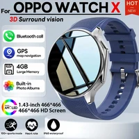 2025 nuevo para OPPO Watch X reloj inteligente 4GB memoria grande reproductor de música y vídeo TWS auriculares AMOLED HD negocios reloj inteligente de alta gama