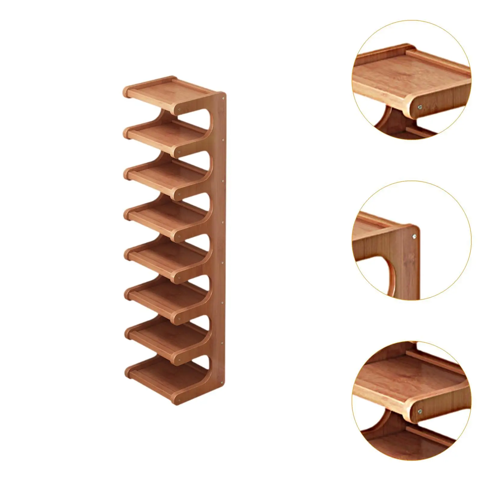 Vertical Shoe Rack Narrow Shoe Tower for Front Door Bedroom Living Room