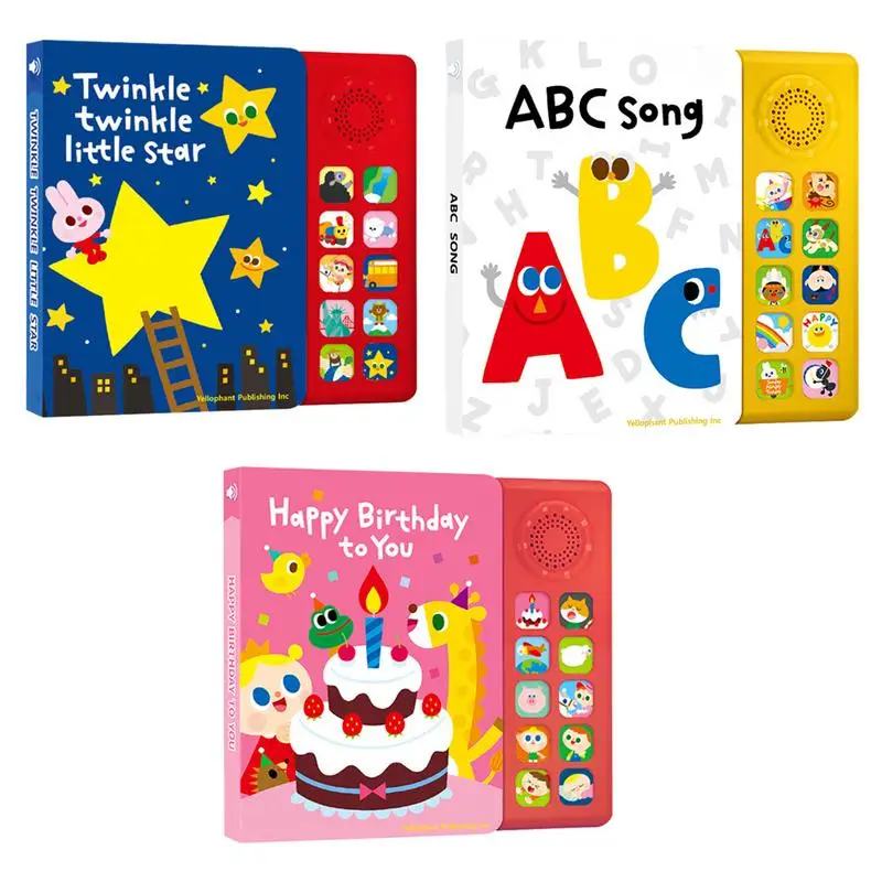 

Interactive Music Book Musical Learning Book 10 Nursery Rhymes E-book English Enlightenment Teaching Aids