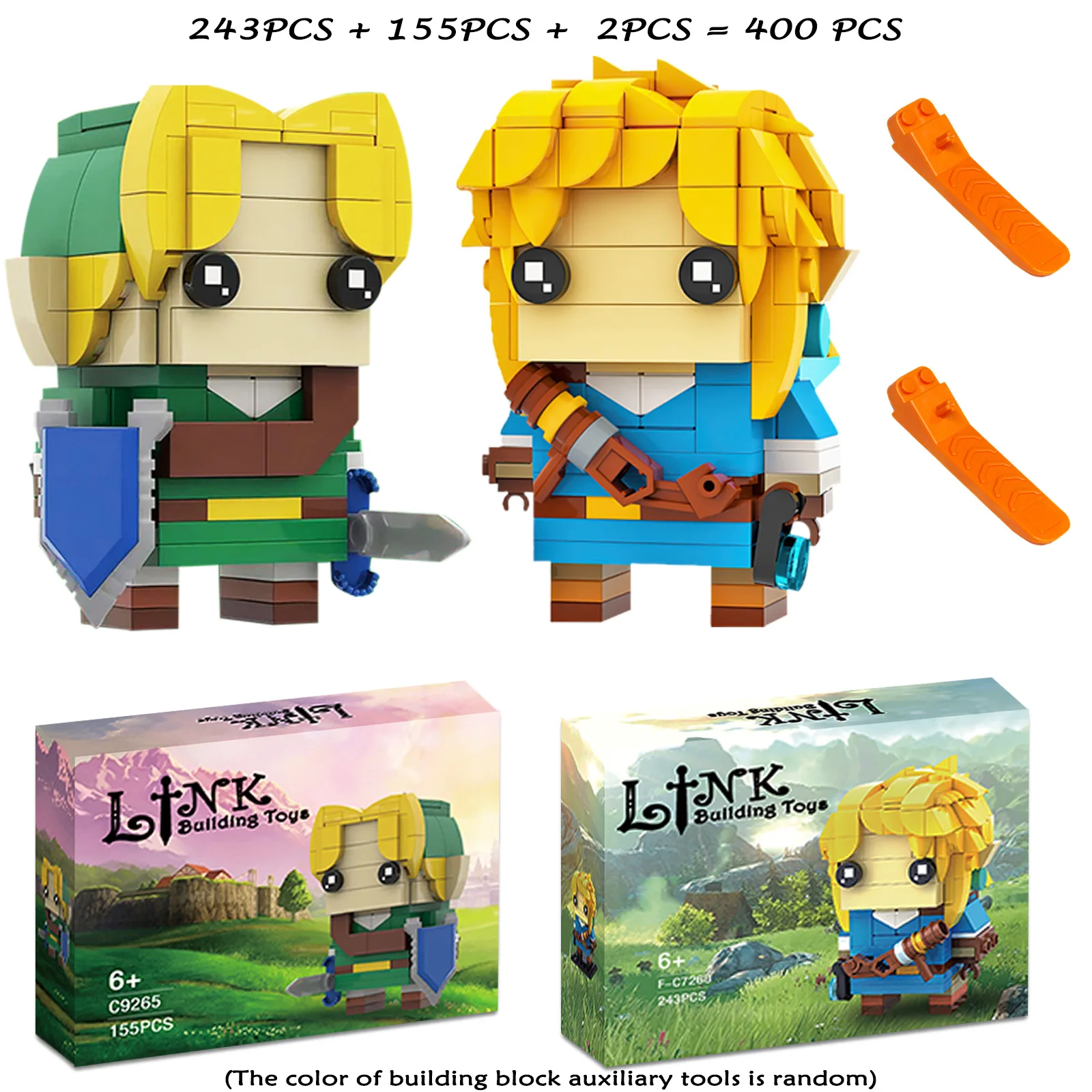 Breath of The Wild Link Building Sets for Adults Kids, Link Minifigure Ocarina of Time Building Kit,Game Series Building Blocks