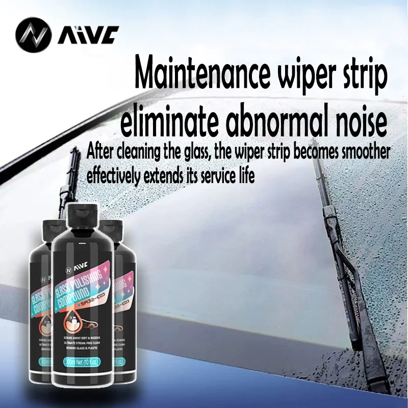 AIVC Automotive Glass Oil Film Cleaner: Multi-Purpose Cleaning Agent Removing Windshield Oil Film Coatings And Glass Protection.