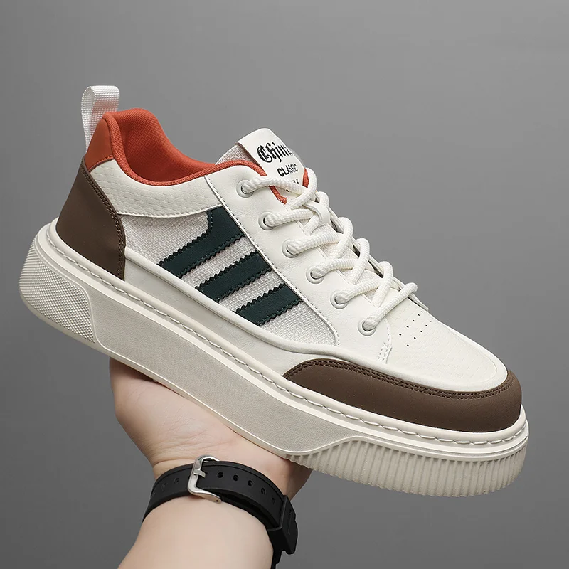 

Прогулочная обувь, мужская дышащая спортивная обувь для отдыха, модная обувь для скейтбординга, легкие повседневные кроссовки на плоской подошве для мужчин