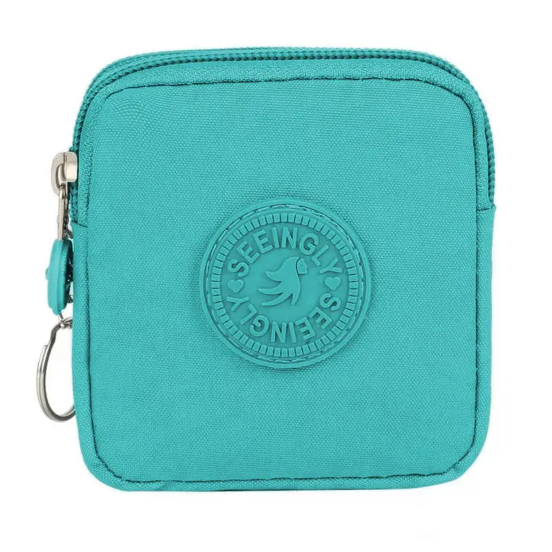 耐摩耗性財布マネーバッグ男性女性キャンバスマネーコイン財布耐久性のある防水キーリング付きクレジットカードホルダー