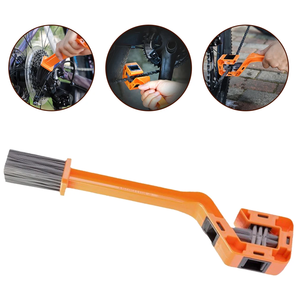 Bike Chain Cleaning Brush Bicycle Motorcycle Clean Tool Fully Surrounded Brush Washer Cycling Repair Tools