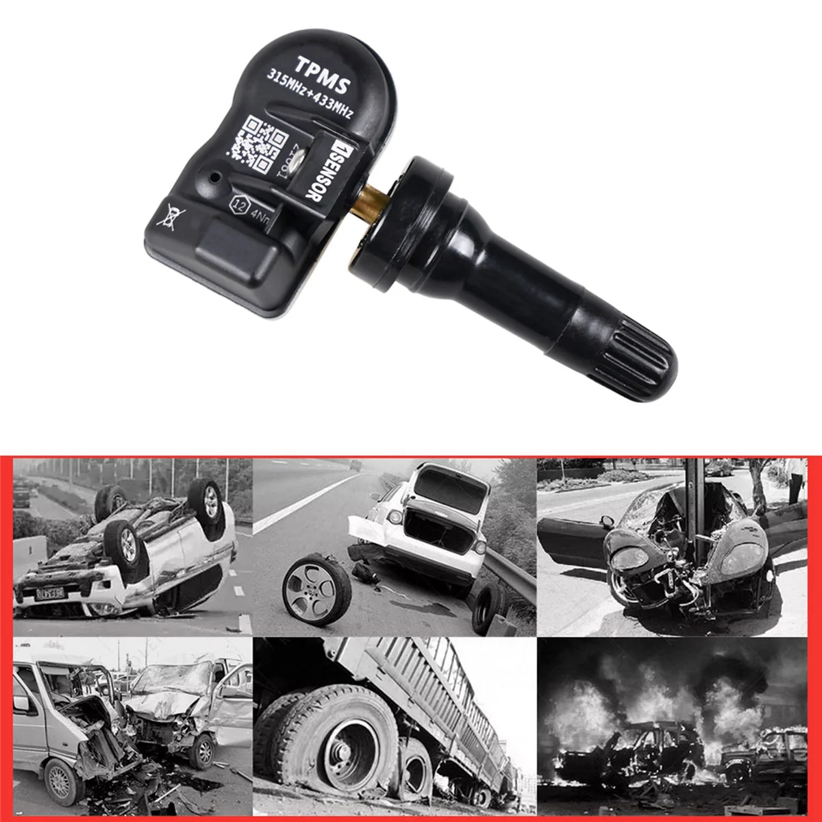 

8Pcs Programmable MX Sensor 315MHZ+43 Hz 2 in 1 Tire Pressure Sensor Monitor System Universal Editable TPMS Tool-AUTEL