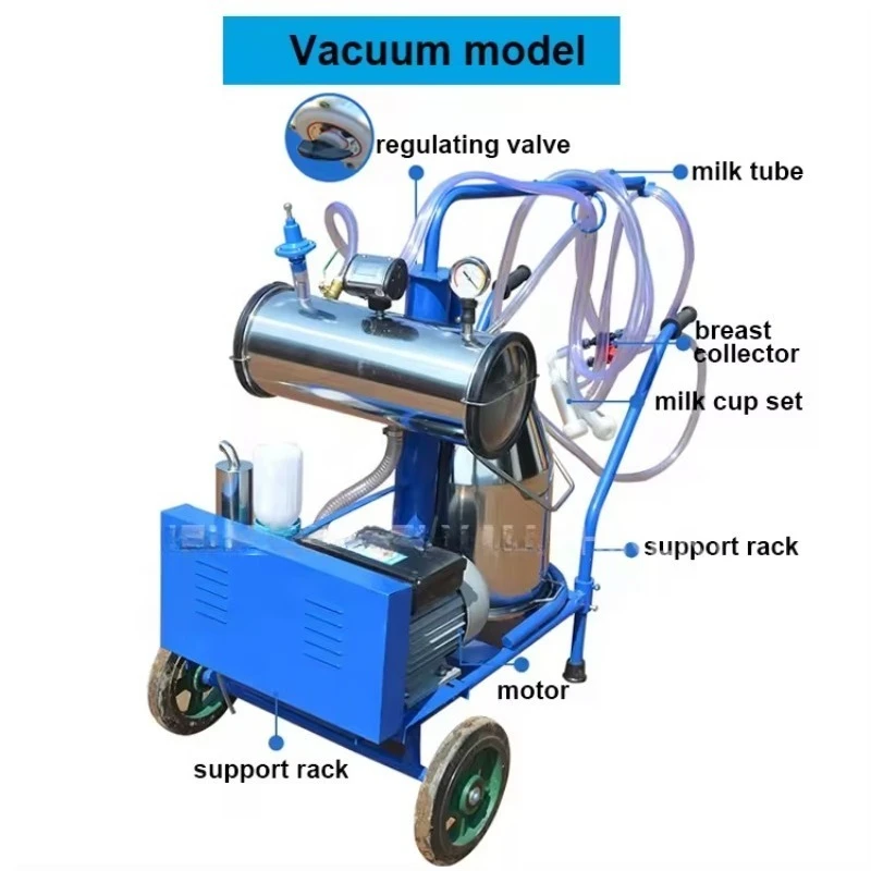 Manual Milking Machine Price Pulsation Vacuum Milker Manual Cattle Milking Machine Electric Milking Machine