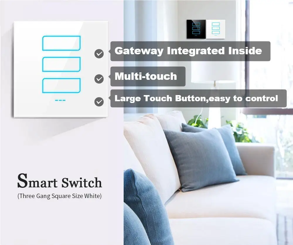 WIFI Mesh Smart Switch Wall light Switch multifunction Smart Home Voice Control Switch