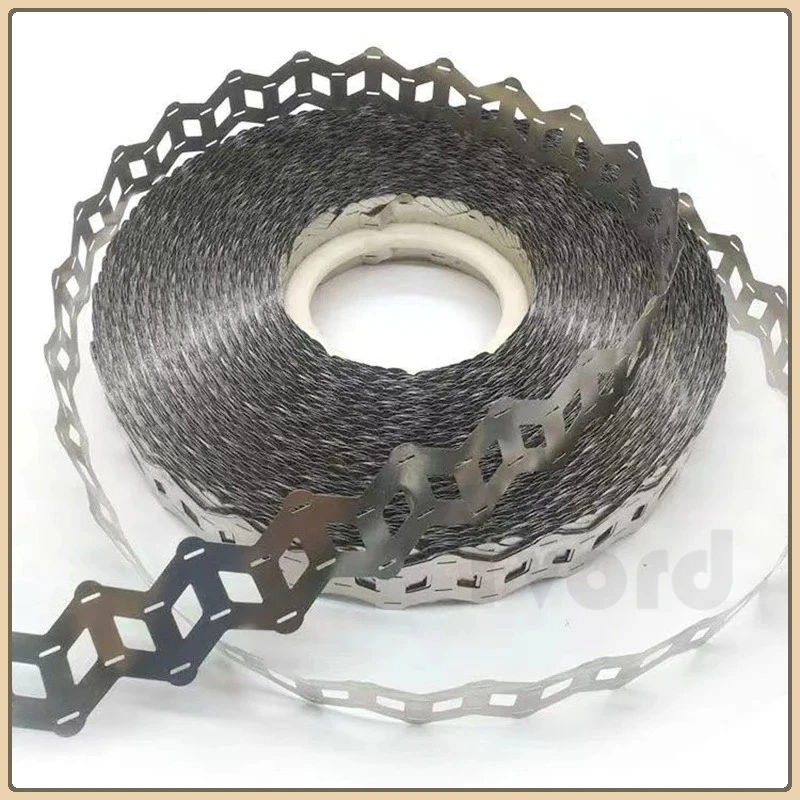 5M Nickel Plated Strip 2P W Shape Nickel Straps For 18650 Lithium Battery Pack Welding Connection Nickel Plated Belt