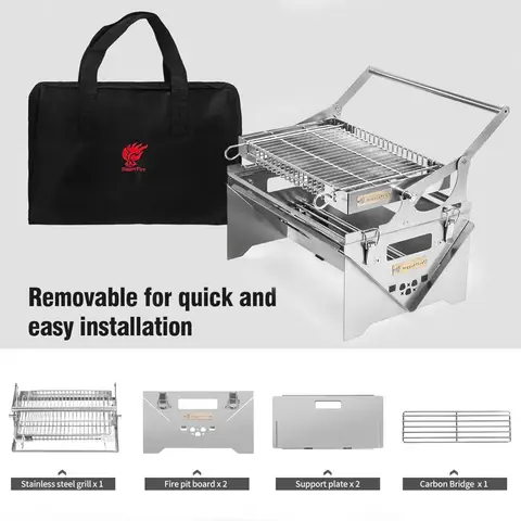 6 best sales कैम्पिंग ग्रिल - №4