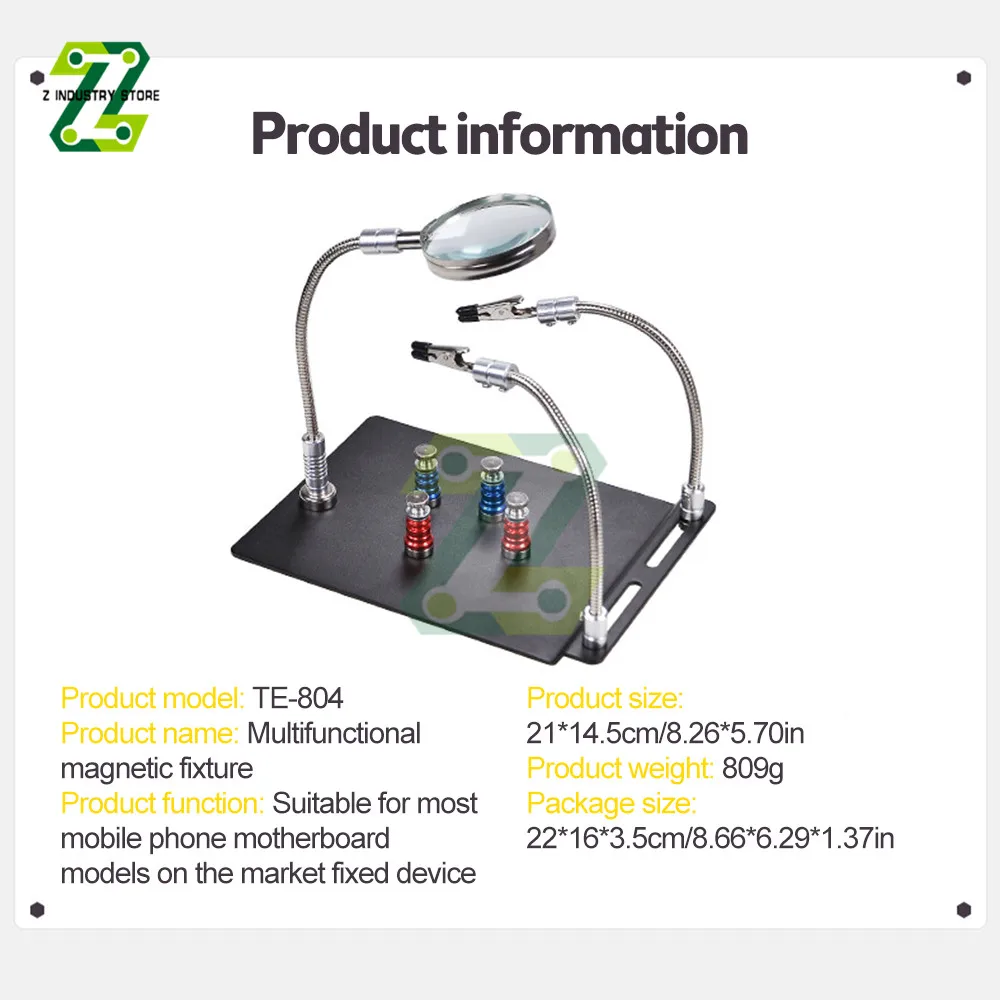 Magnetic PCB Circuit Board Holder Flexible Arm Soldering Third Hand Welding Station Soldering Iron Stand Repair Tools