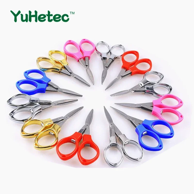 YUHETEC 1PC Easy to Carry Guide Oil Cotton Cutting Accessories Small Eyeglasses Scissors Shape of 8 Mobile Phone Repair Tools