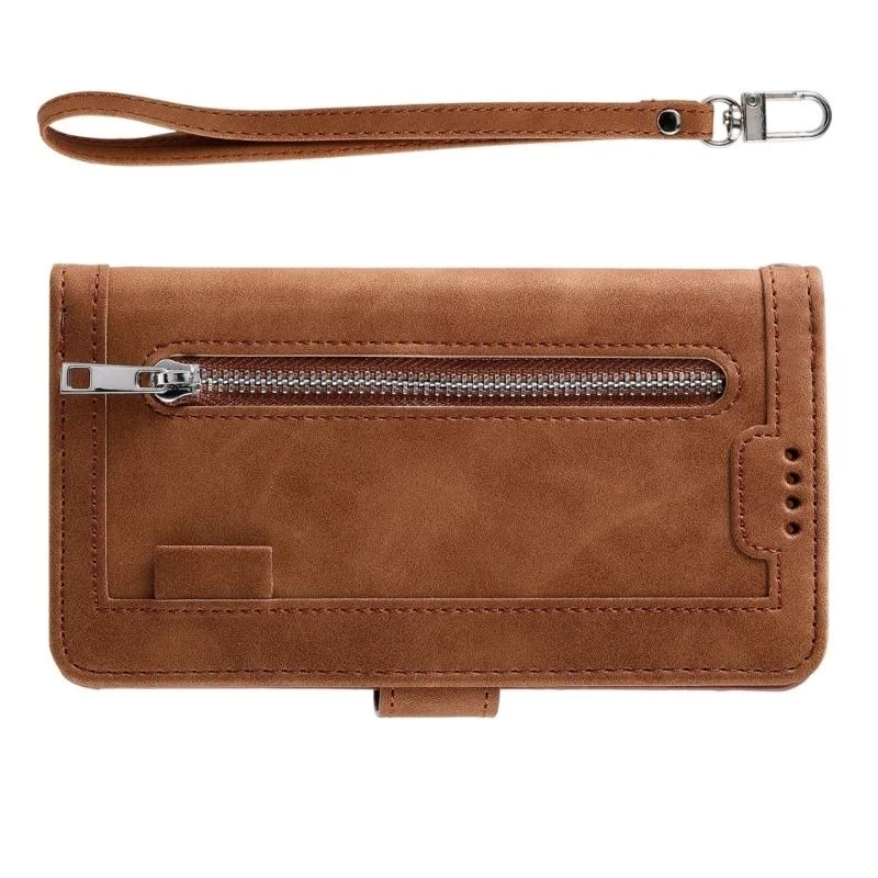 

Classical Embossed Phone Wallet with 9 Card Holders Detachable Wrist Shockproof Inner Shell for Smartphone S25 X37A