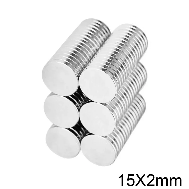 15x2 Strong Magnets 15mmx2mm Small Round Magnet 15x2mm For Home Refrigerators, Offices DIY 15*2