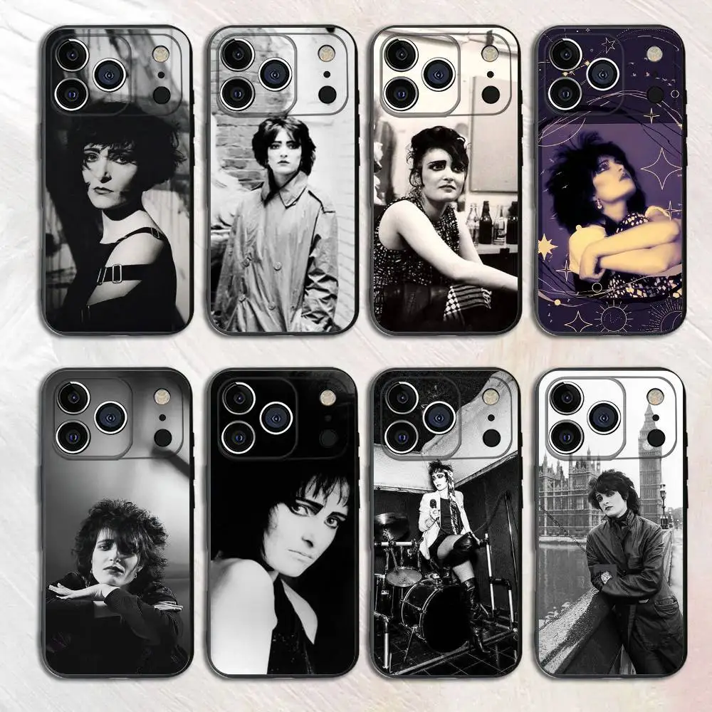 

S-Siouxsie Silicone Soft Phone Case For iPhone17,16,15,14,13,12,11 Pro Max Plus mini XS XR SE Cover