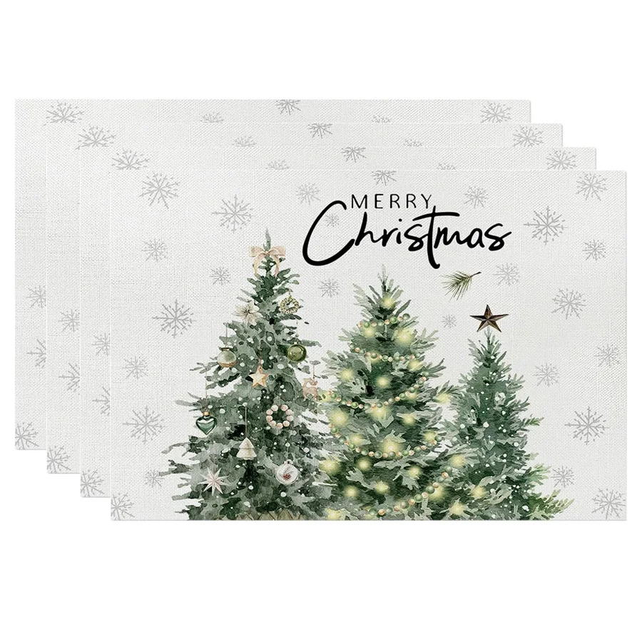 feliz-natal-floco-de-neve-arvore-de-natal-linho-placemats-decoracao-de-mesa-inverno-ferias-cozinha-jantar-placemats-decoracoes-de-natal