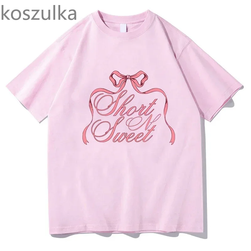 Sabrina Carpenter Short n' Sweet Album Tour Tshirt Crewneck Short Sleeve Tees Women Men Streetwear New Fashion Fans kpop Clothes