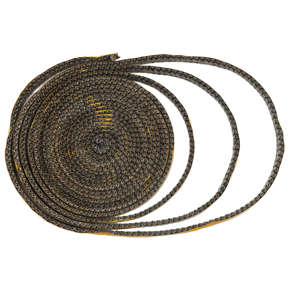 4M Self Fireplace Gasket Tape 10x2mm Cotton Sealing Strip For Stove Glass Door Furnace Expansion Joint Repair Tool
