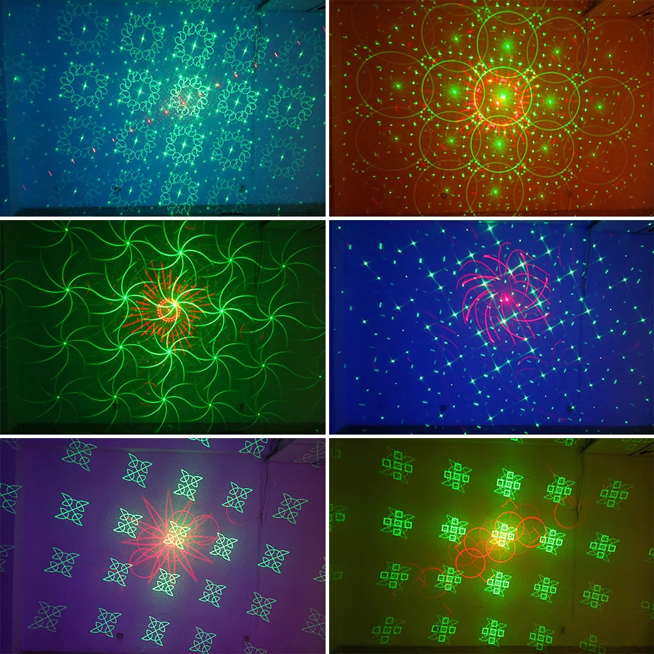 ALIEN – projecteur Laser à 64 motifs, lumière LED UV RGB pour fête DJ Disco, effet d'éclairage de scène pour Bar de vacances noël Halloween mariage