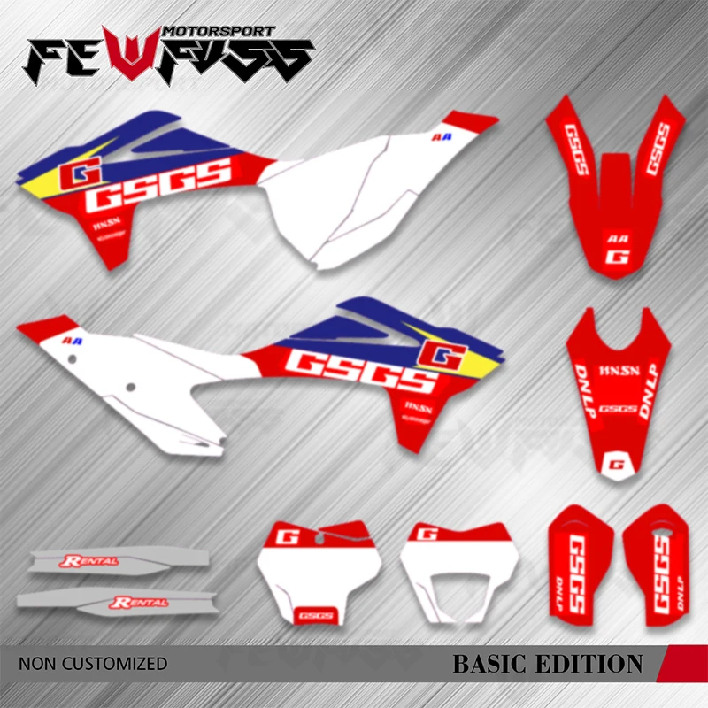 

Fewfuss Full Graphics Decals Stickers Motorcycle Background Custom For GASGAS MC EX EC 125 250 300 350 450 2021 2022 2023