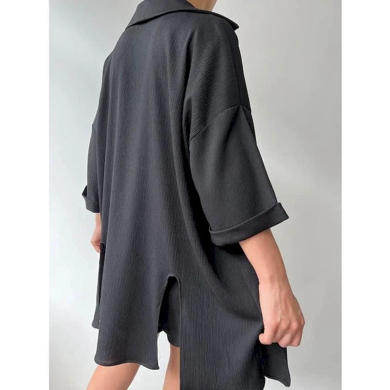 Elegante shorts sets shirts en shorts met halve mouwen tweedelige sets damesoutfits zomer herfstpakken losse broeksets in Koreaanse stijl