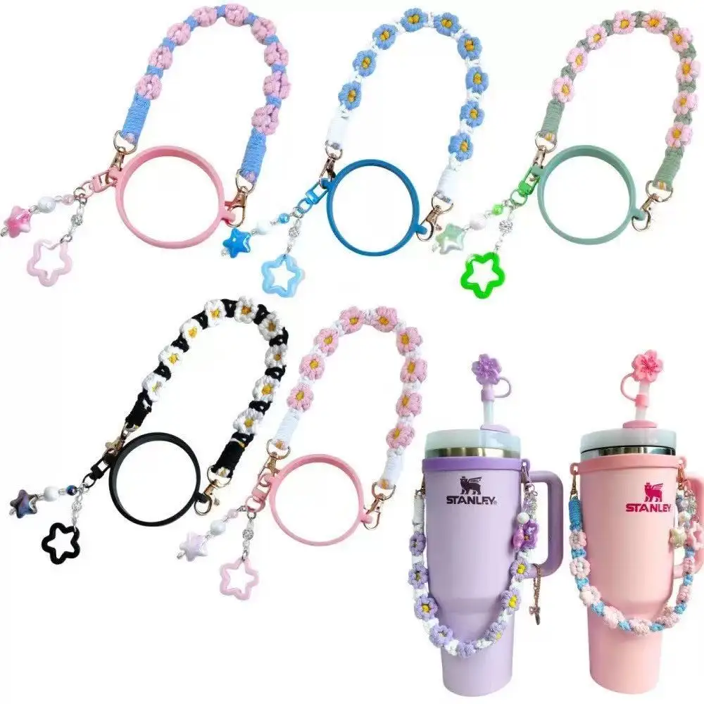 Water Bottle Handle with Strap for Owala Water Bottle Handle Fits Most 12-40oz Water Bottles for Stanley Cup for Hydro Flask