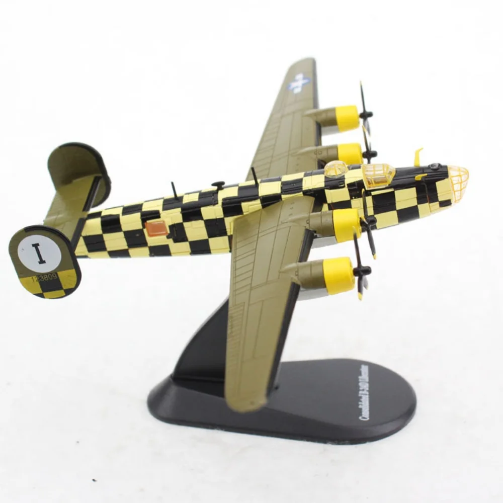 1/144 Scale USA B-24D B24 Liberator Bomber Alloy Model Airplane Diecast Military Static Plane Model For Adults Fun Collectible