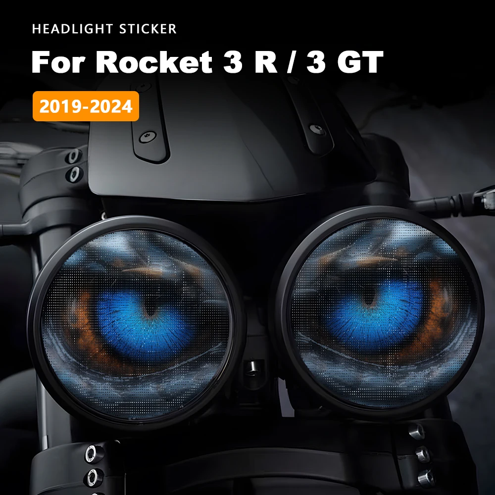 Headlight Stickers Motorcycle Waterproof Decals Decoration Accessories For Rocket 3 R 3R Rocket 3 GT 3GT 2020 2021 2019-2024