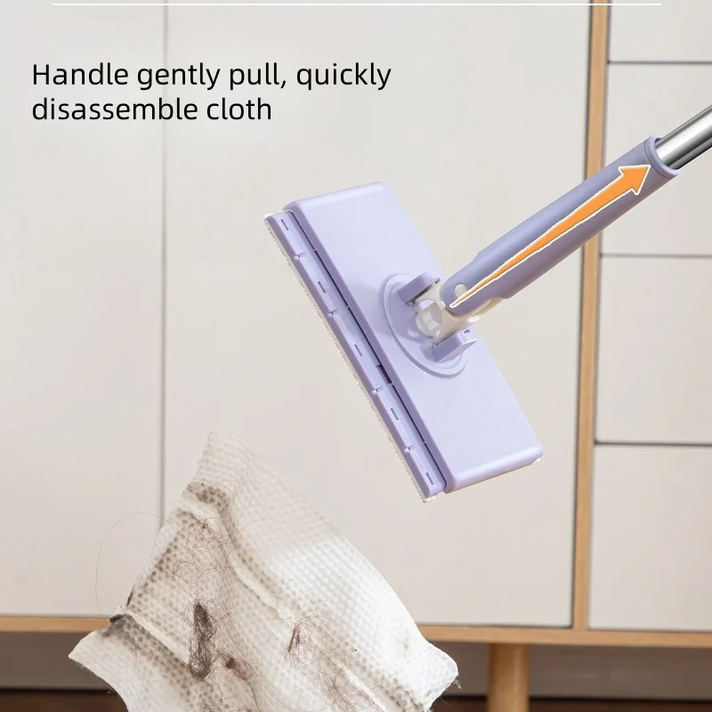 Lazy Mop Compatible With Face Towels Portable Mini 360° Rotation Floor Window Washing Wipe Household Home Kitchen Rags