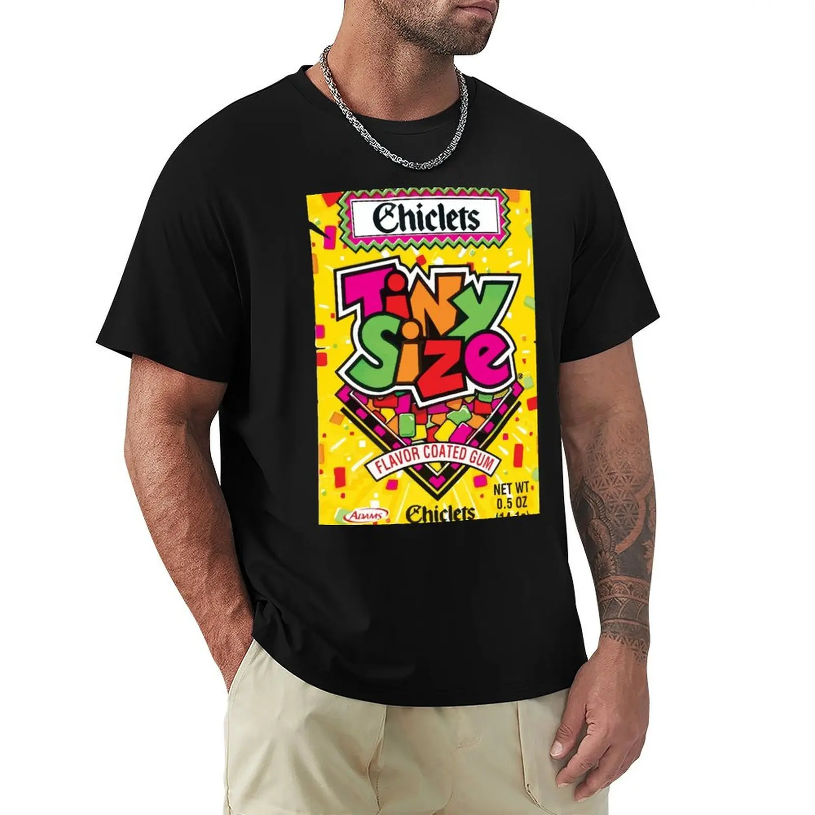 Chiclets Tiny Size Flavor Coated Gum T-Shirt Anti-Wrinkle Short Sleeve T-Shirt