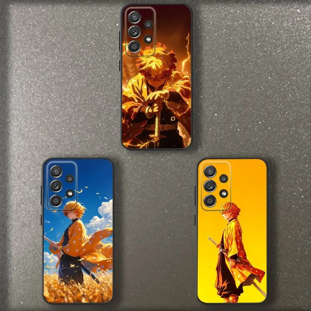 

Anime Z-Zenitsu-us A-Agatsuma-as Phone Case For Samsung S 25,24,23,22,30,21,10,9,Ultra,Plus,Lite,FE,4,5 G Soft Black Case