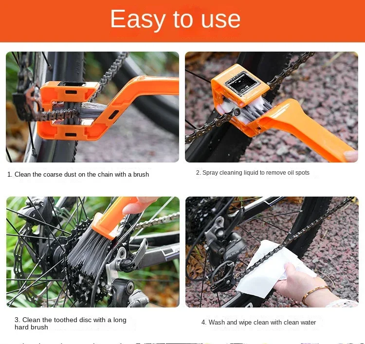 Plastic Bicycle Chain Cleaner MTB Mountain Bike Machine Washer Brush Scrubber Biking Portable Dustproof Cycling Parts image 4