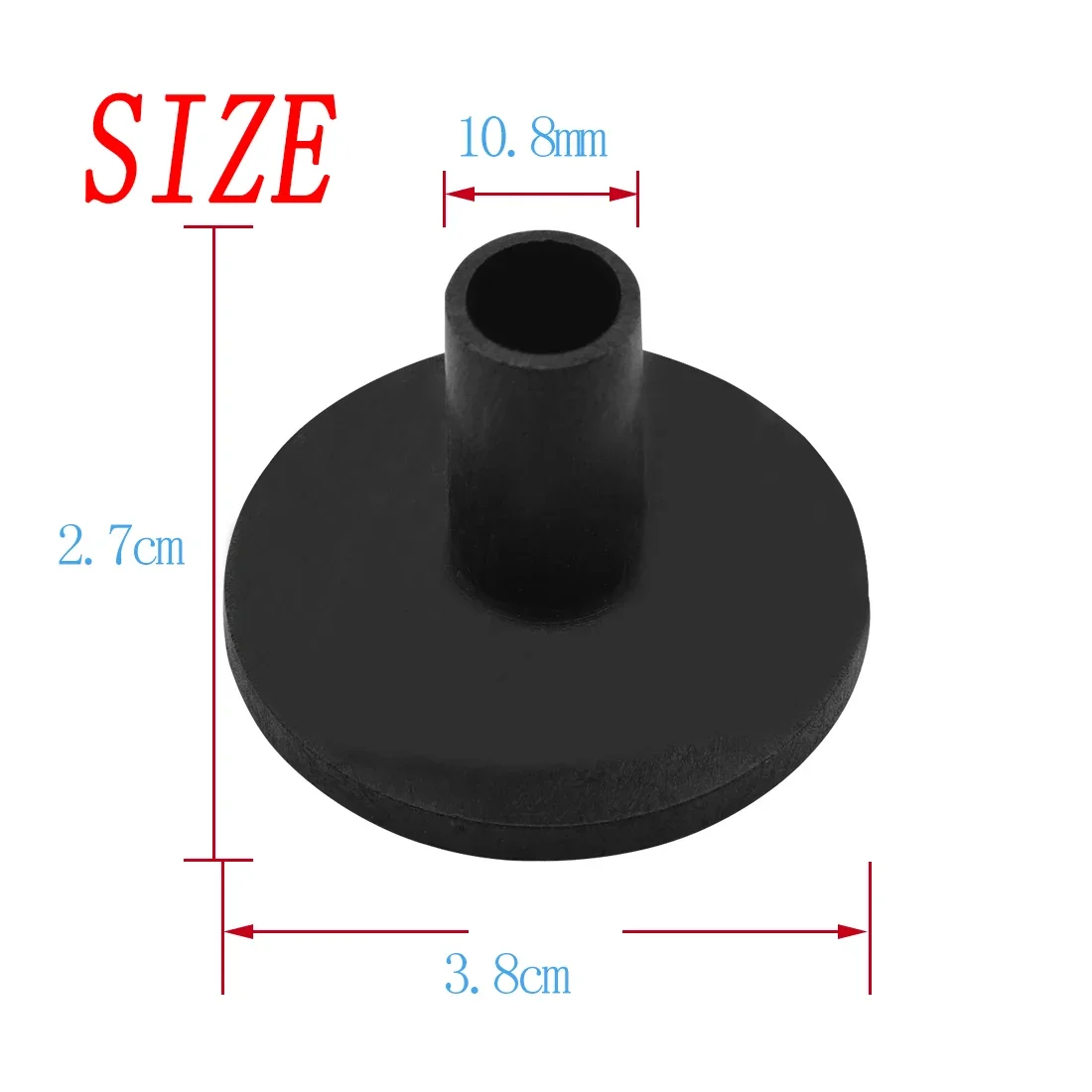 Rustproof Plastic Cymbal Flange Sleeves 10Pcs Drum Set Cymbal Stand Connector Holder Percussion Replacement Accessories