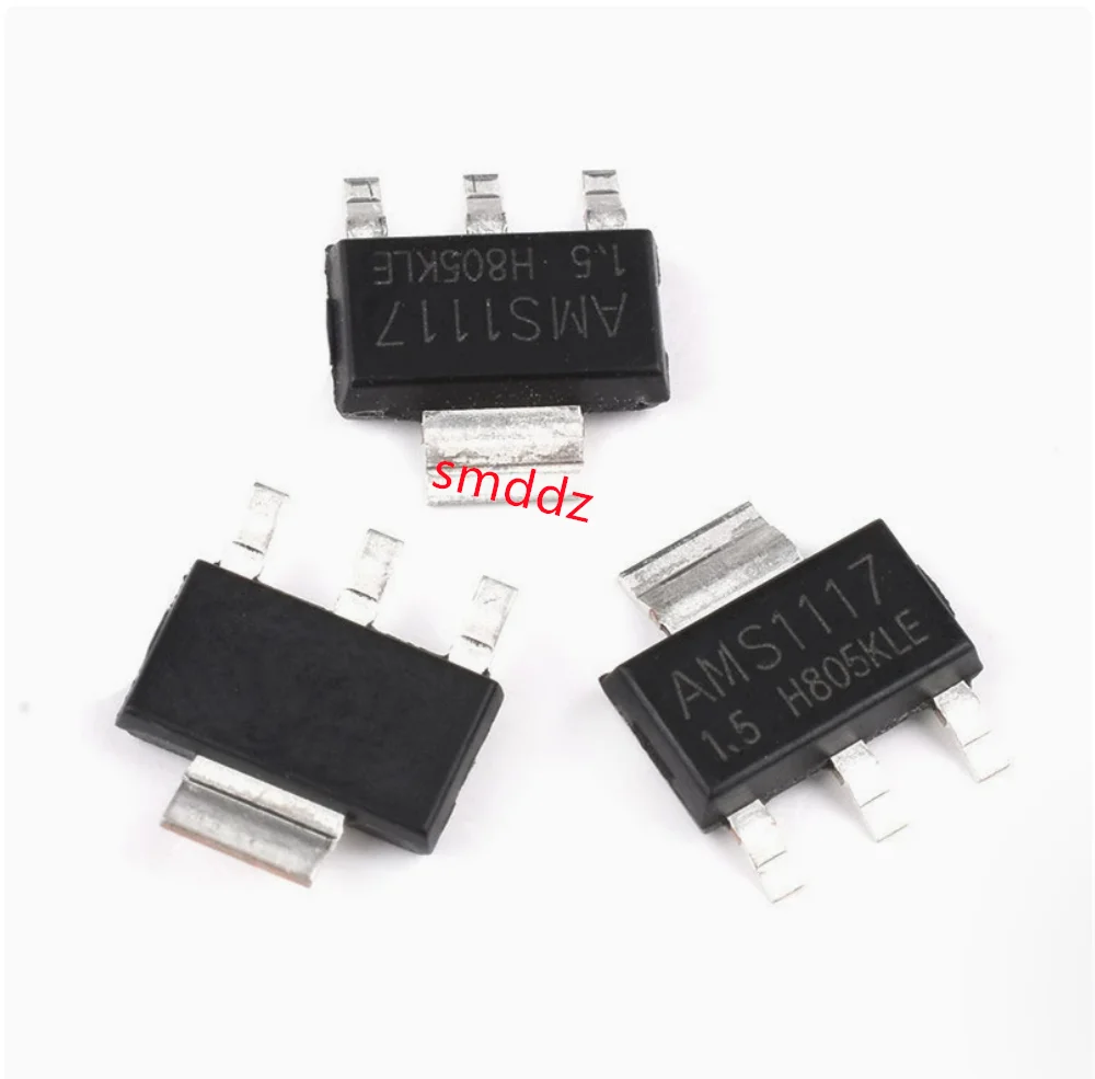 100pcs / Voltage regulator chip LDO SOT-223: AMS1117-1.2 AMS1117-1.5 AMS1117-1.8 AMS1117-2.5 AMS1117-3.3 AMS1117-5.0 AMS1117-ADJ