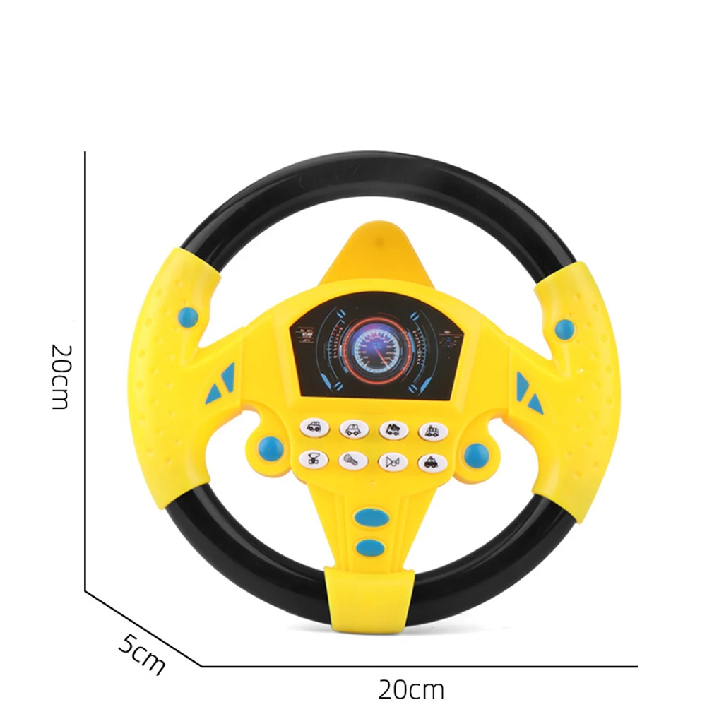 Co Pilot Steering Wheel Simulator Simulação, Montado no carro, Rotação de 360 graus, Condução Internet Celebridade, Voice Toy