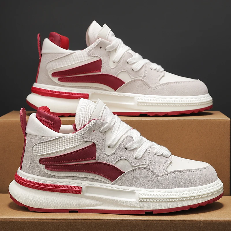 

2025 Men's Slip-On Casual Sneakers Mesh Breathable Heightening Platform Shoes Luxury Designer Men's Loafers Кроссовки Мужские