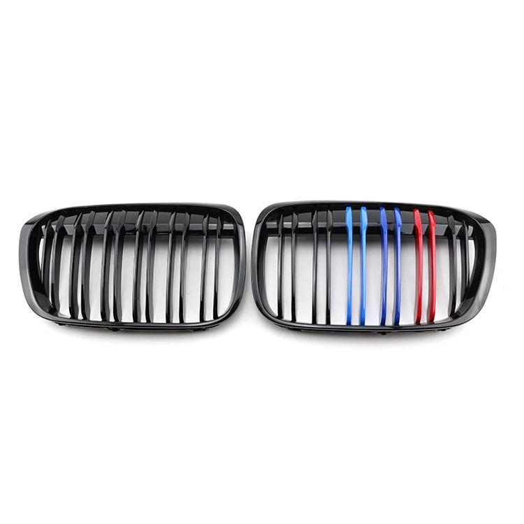 

Car Styling Accessories Front Bumper Kidney Grille Racing Double Slat M Design Grille for Bmw X1 F48 2016-2019
