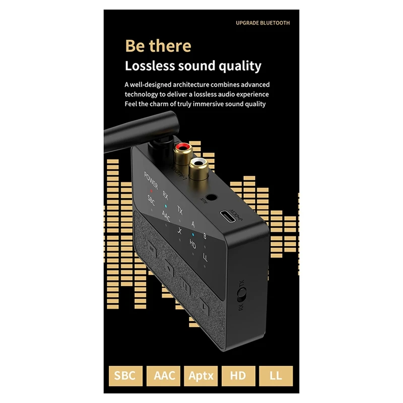 【スーパーディール】2-In-1 Bluetooth 5.3 オーディオ トランスミッター レシーバー HD 低遅延 3.5 ミリメートル AUX ワイヤレス アダプター テレビ PC カー スピーカー用