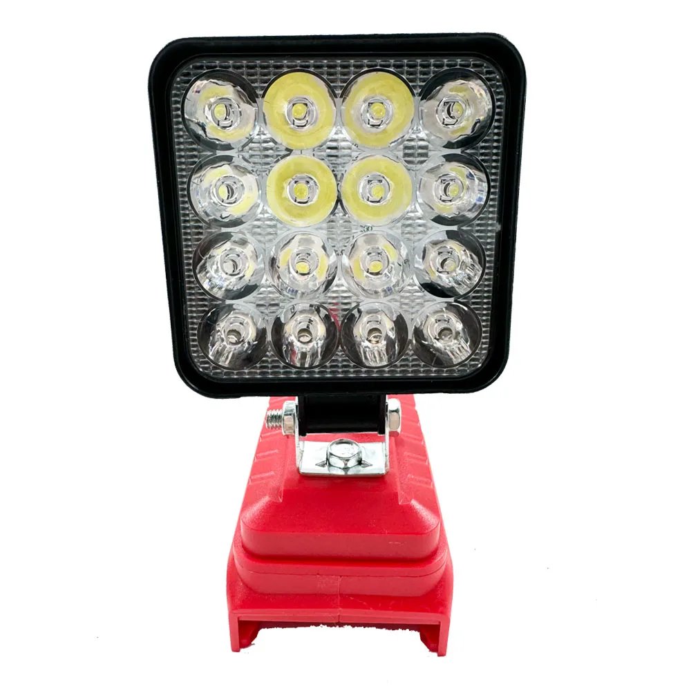 Portable 3 Inch LED Work Light for Milwaukee 18V Li-Ion Battery Cordless Flood Light Jobsite Workshop Camping Emergency Lighting