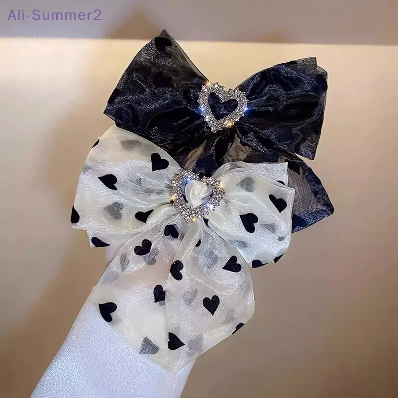 {Summer2} Elegante Liebesschleifen-Haarspange für Damen und Mädchen, Frühlings-Haarklammern, Kopfschmuck, Pferdeschwanz-Haarspangen, Haarspangen für Mädchen, Haar-Accessoires