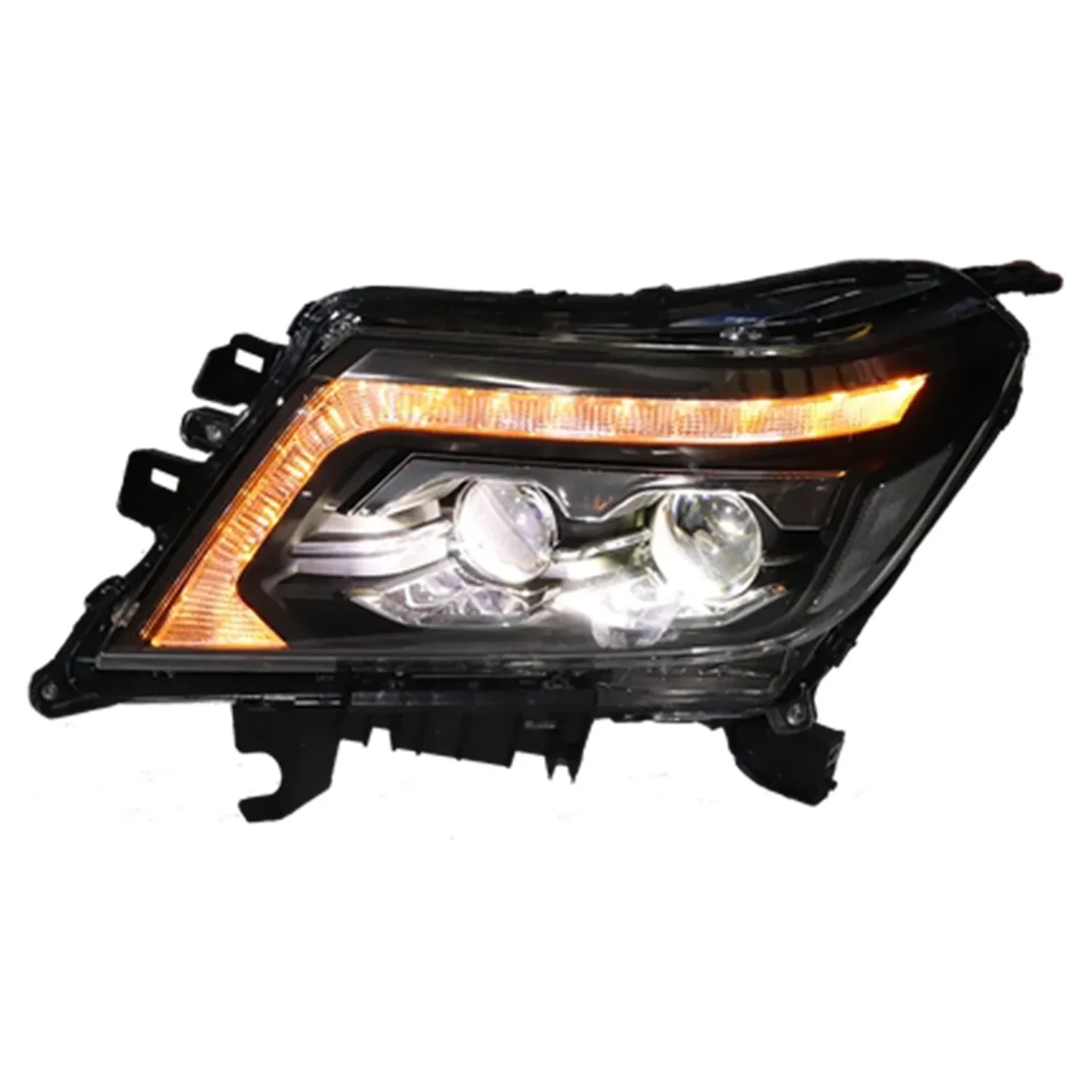 Car Front Led Headlight Daytime Running DRL Head lamp Low High Beam Turn signal for Nissan NP300