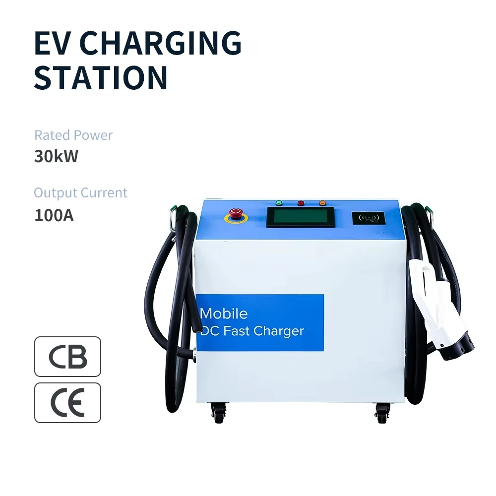 Wholesale 30kw CCs2 Commercial Smart Mobile DC Charging Station/Charger for EV Cars New Energy IEC 62196 Standard Factory Direct