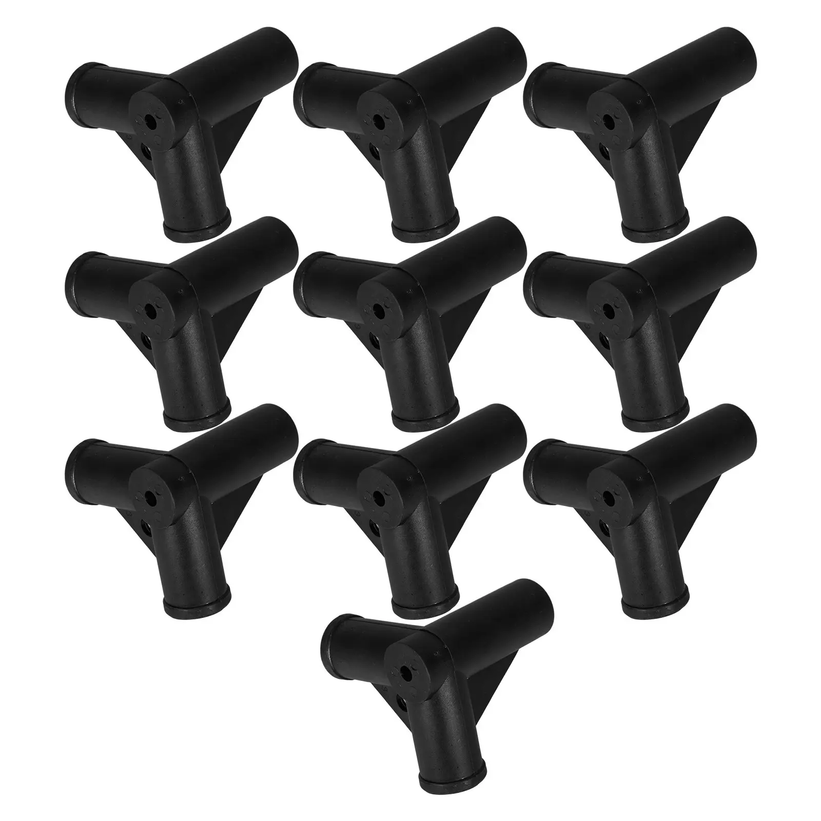 10Pcs Tent Fence Connector T-Shaped Playpen Replacement 19Mm Inner Diameter Plastic Pipe Joint Parts for Baby Play Yard
