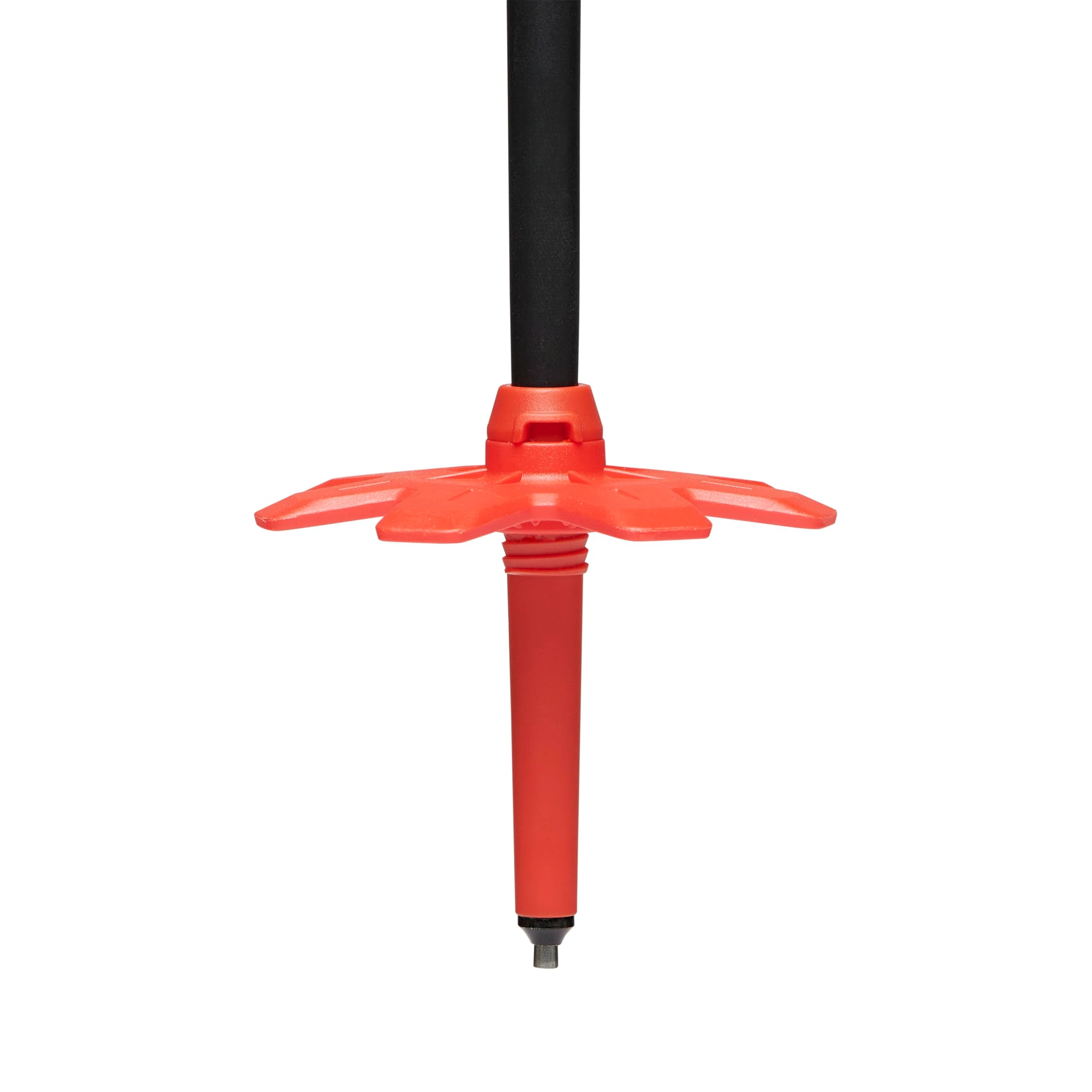 Ultra-light carbon fiber ski pole with 14mm shaft and large powder basket for all-mountain adventures