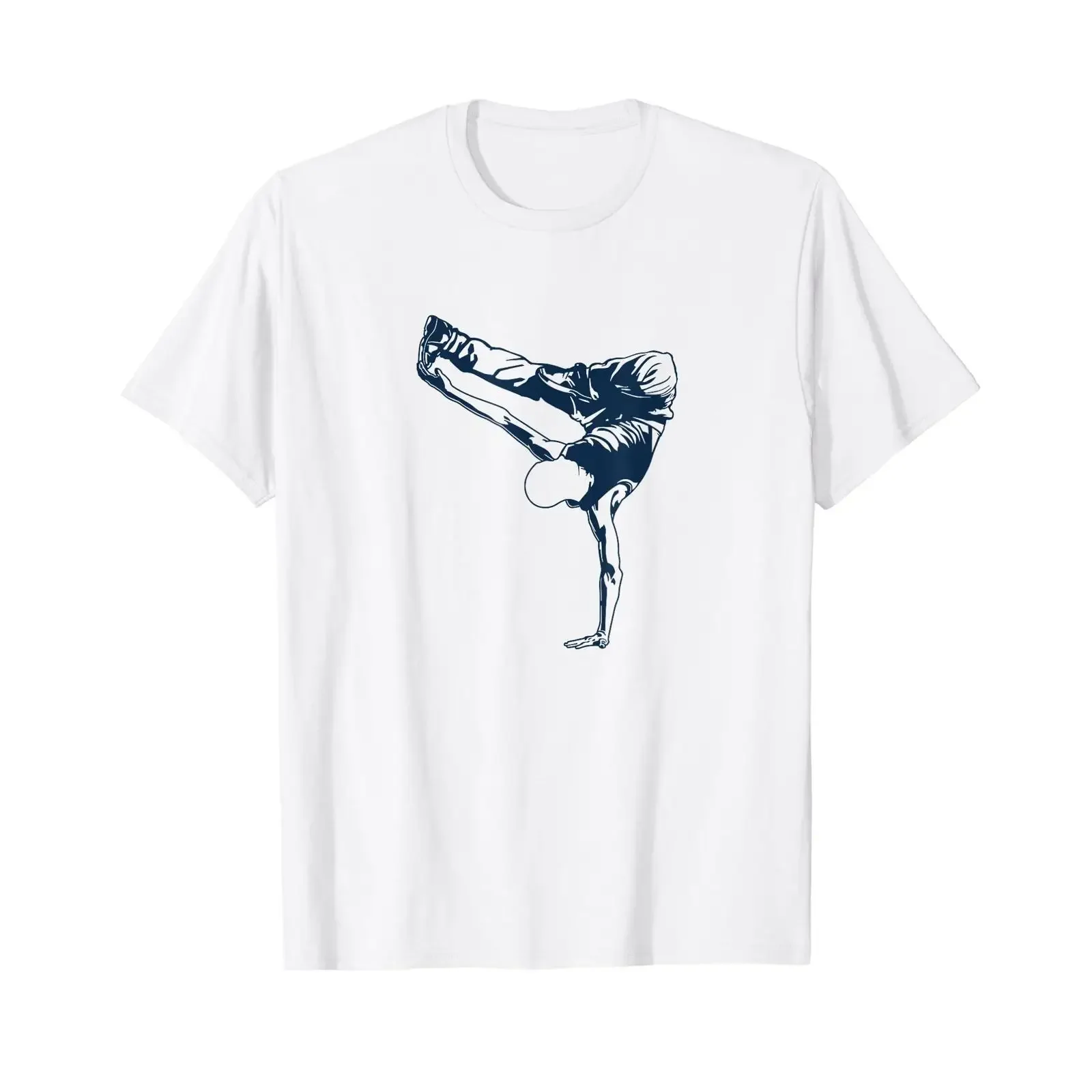 B Boy Musique Hip hop Break Dance T Shirt Graphique avec Valeur vintage Washed fashion graphic Top For Everyday Wear Slightly