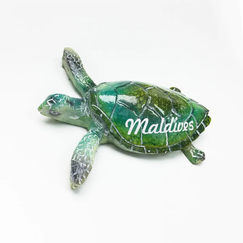 Maldives Ocean Turtle Scenery 3D Resin Fridge Magnet Home Decor Items Magnets for Fridge Imanes