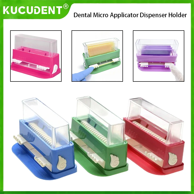 

Dental Dispenser Micro Applicator Storage Box Cotton Tip Organizer Brush Stick Case Holder Plastic Dentistry Container