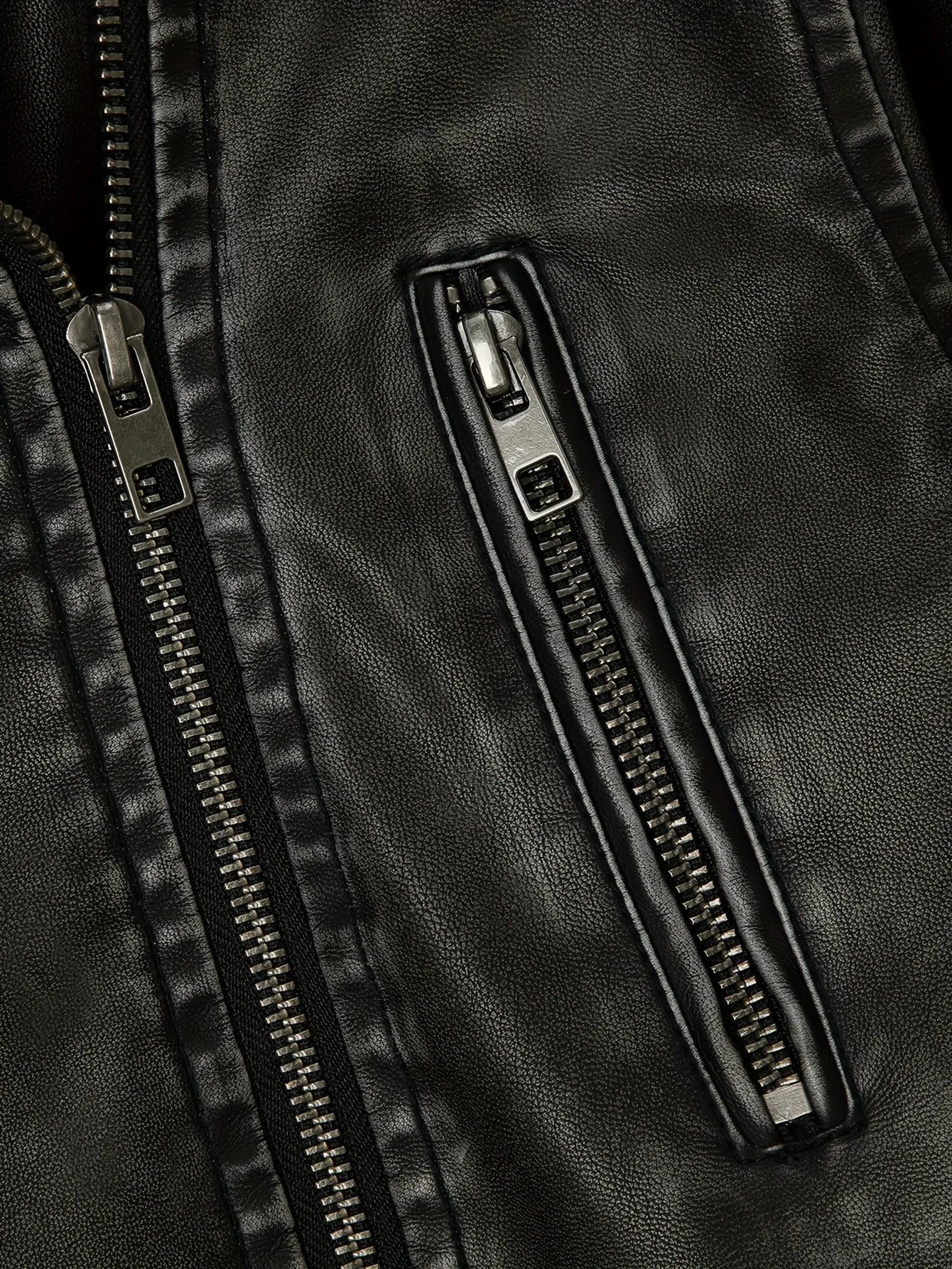 ​ ​   Veste de moto en cuir Pu noir pour femme, coupe cintrée, ceinture de taille réglable, clous argentés, fermeture à glissière, manteaux de printemps, d'automne et d'hiver ​ ​